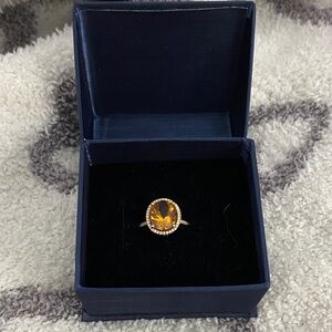 New Citrine ring in 14k yellow gold size 7.25